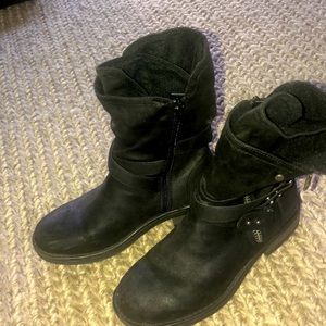 Low Heel Mortorcyle Boots